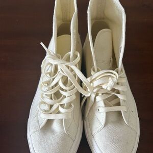 Superga Cream Canvas Sneakers